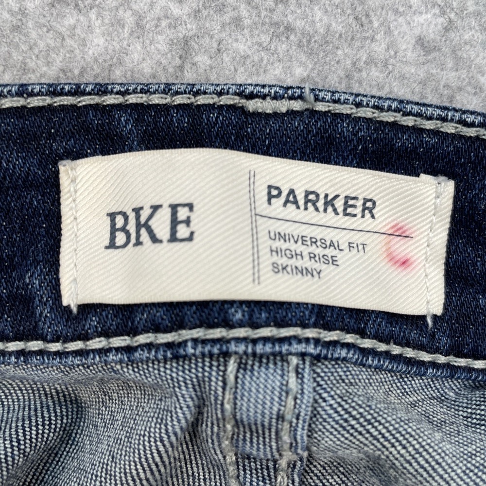 BKE Womens Jeans Parker Universal Fit High Rise Skinny Distressed 29x31.5 - Picture 7 of 8